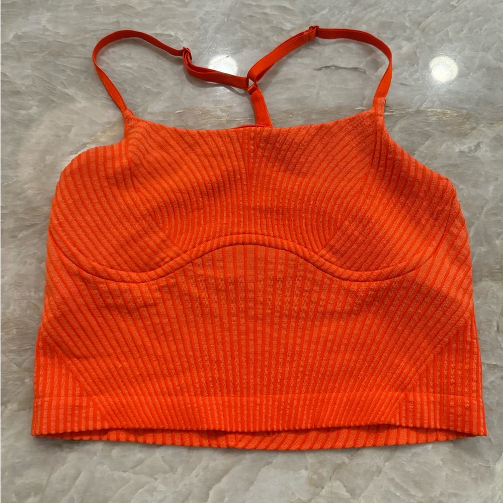 lululemon orange crop top